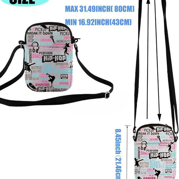 Durable Dance Teacher Appreciation Crossbody Bag with Fun Quotes and Prints - Picture 4 of 7